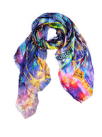 FullArt Dubai Experience - Artistico  Foulard Unisex Firmato - 140X140cm, Multiplo d’arte da indossare, limited edition
