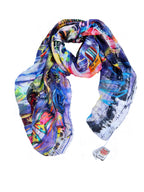 FullArt Dubai Experience - Artistico  Foulard Unisex Firmato - 140X140cm, Multiplo d’arte da indossare, limited edition