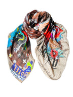 Fullart Fake News Fullart - Artistico Foulard Unisex Firmato - 140X200cm, art-to-wear, limited edition