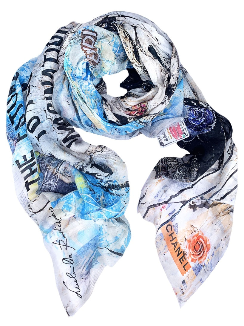 Fullart Fashion Genius - Artistico Foulard Unisex Firmato - 140X200cm, art-to-wear, limited edition