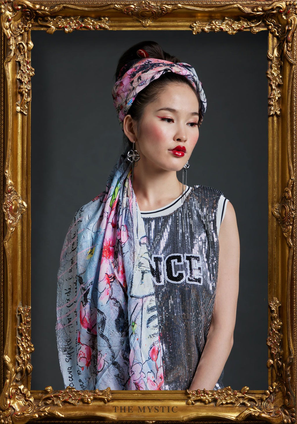 Fullart Fior De Rock - Artistico Pregiato Foulard Unisex Colorato Firmato - 140X140cm,art to wear, limited edition