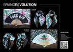Fullart Fuck Off -  Artistico Foulard Unisex Firmato - 140X200cm, art-to-wear, limited edition