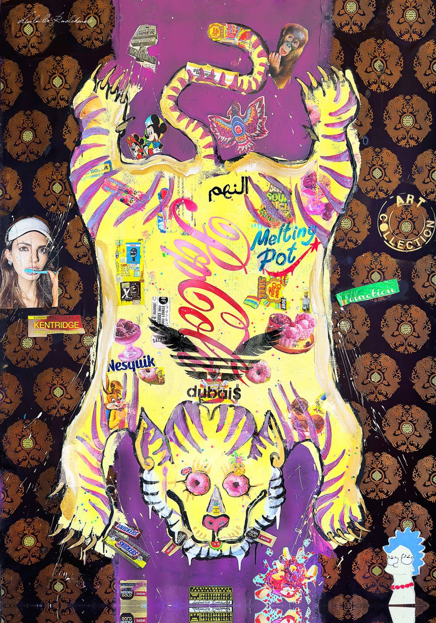 FullArt GOLA - Artistico  Foulard Unisex Firmato - 140X200cm, Multiplo d’arte da indossare, limited edition