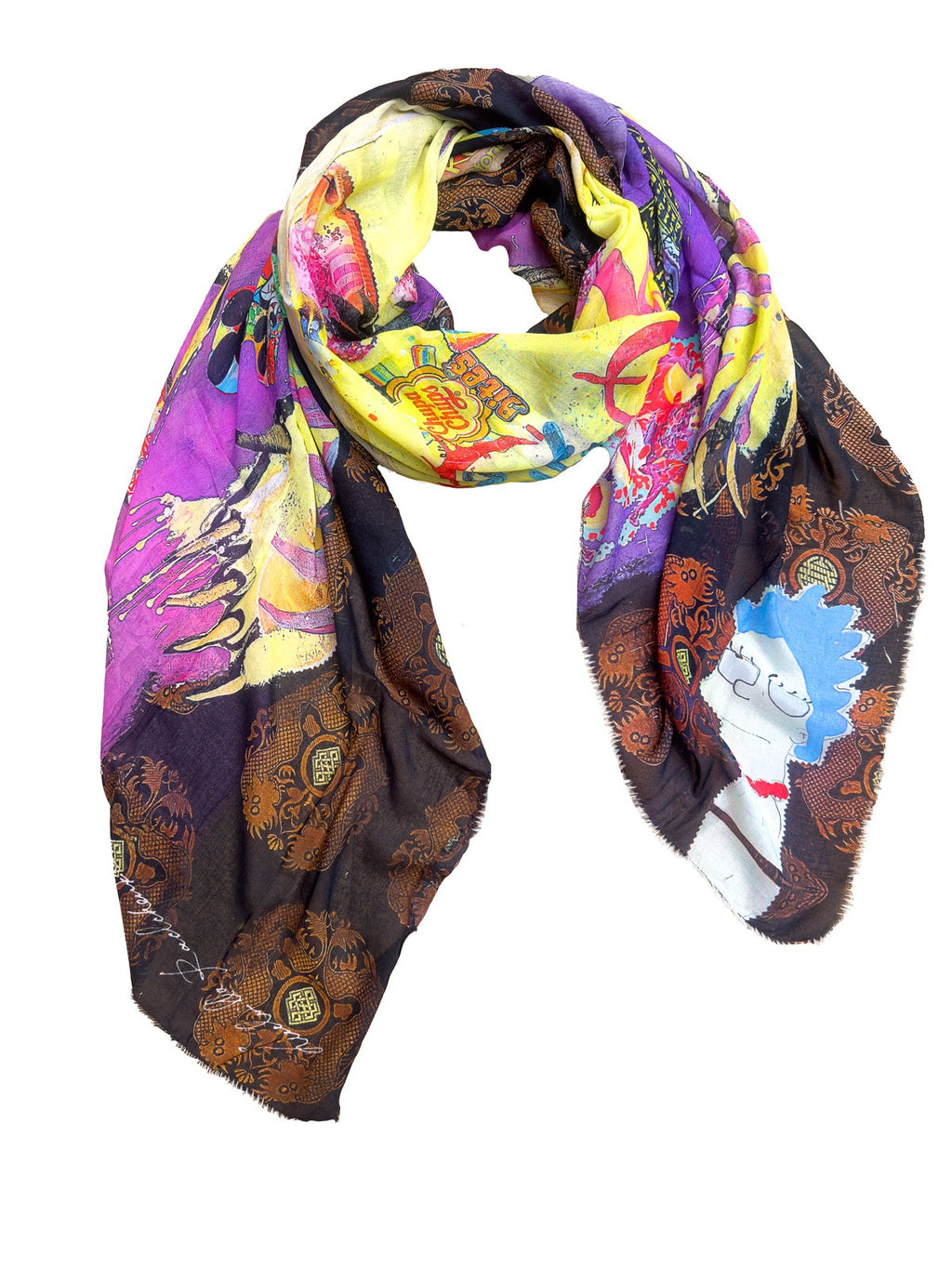 FullArt GOLA - Artistico  Foulard Unisex Firmato - 140X200cm, Multiplo d’arte da indossare, limited edition