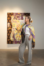 FullArt GOLA - Artistico  Foulard Unisex Firmato - 140X200cm, Multiplo d’arte da indossare, limited edition