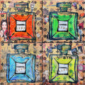 Fullart Gold Channel Of Life  - Artistico Foulard Unisex Firmato - 140X140cm, Art to wear, limited edition