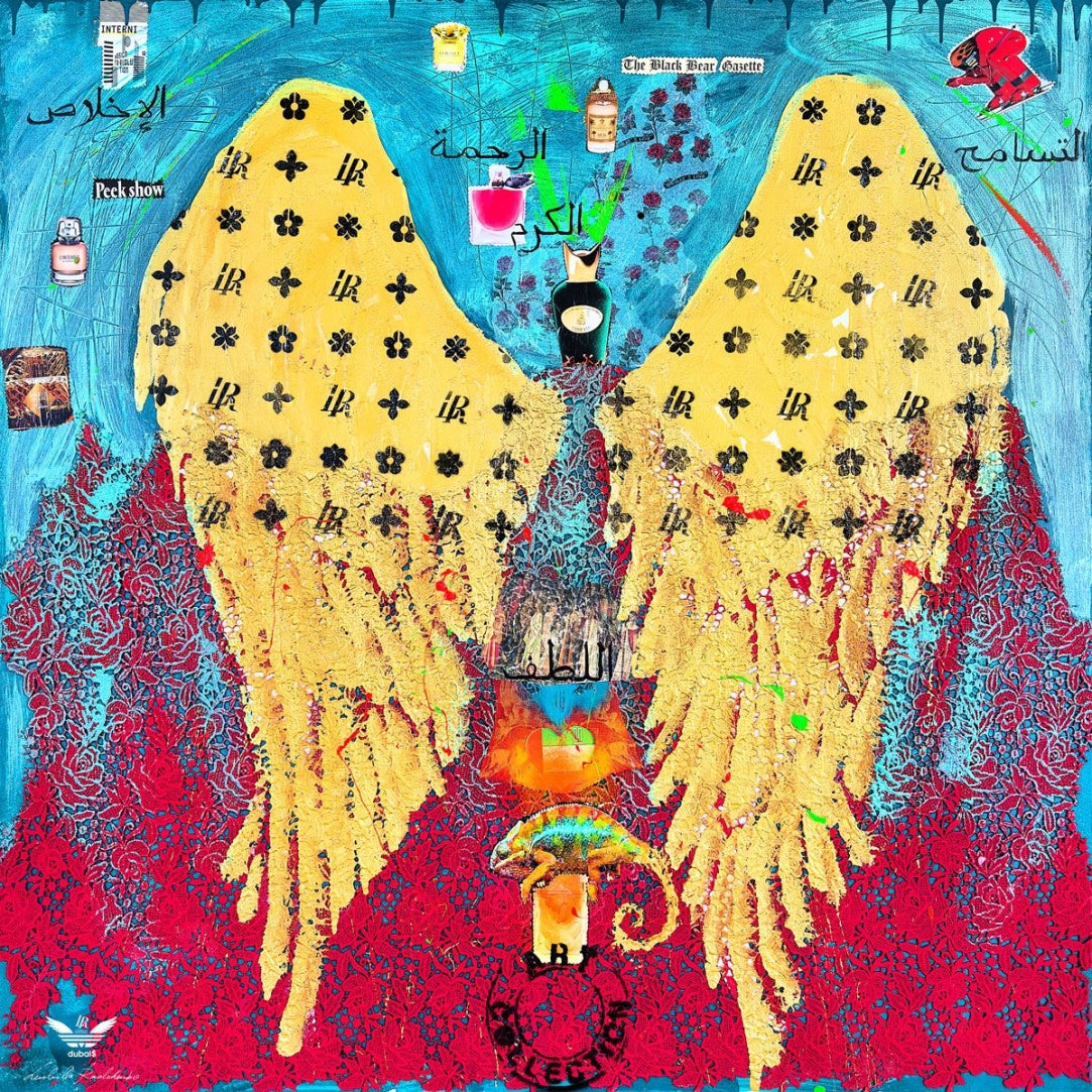 FullArt HUMILITY JOURNEY -  Artistico  Foulard Unisex Firmato - 140X140cm, Art to wear, limited edition