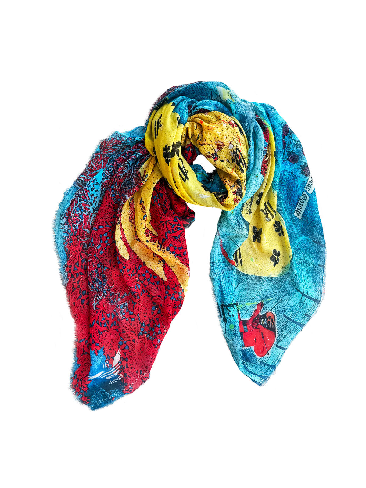 FullArt HUMILITY JOURNEY -  Artistico  Foulard Unisex Firmato - 140X140cm, Art to wear, limited edition