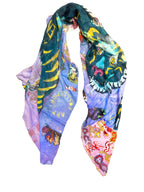 FullArt INVIDIA - Artistico  Foulard Unisex Firmato - 140X200cm, Multiplo d’arte da indossare, limited edition