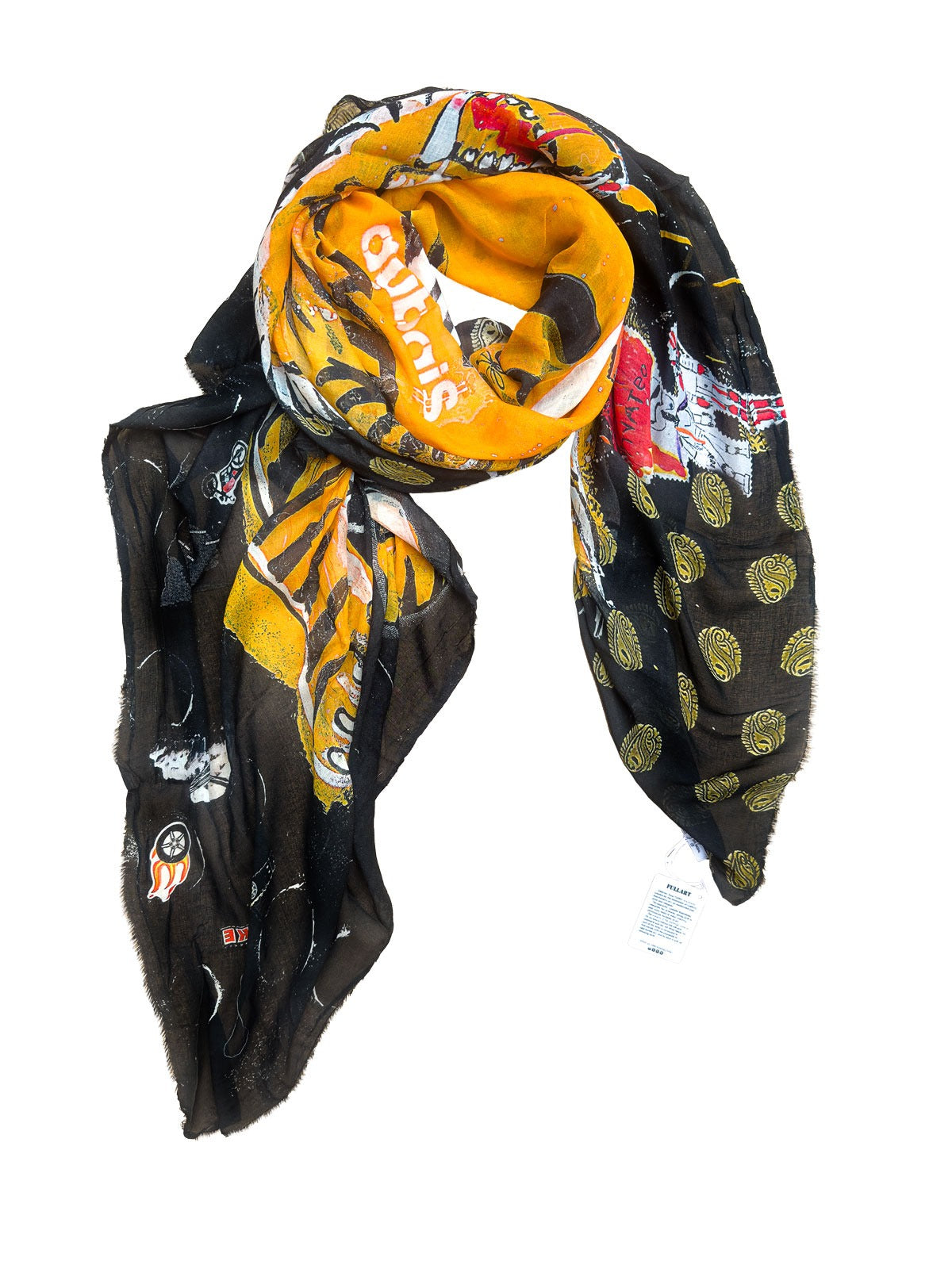 FullArt IRA - Artistico  Foulard Unisex Firmato - 140X200cm, Multiplo d’arte da indossare, limited edition