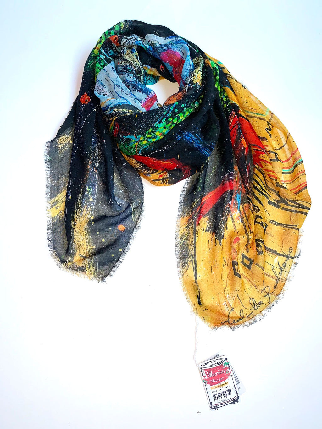 Fullart Joker - Artistico Foulard Unisex Firmato - 140X140cm, art-to-wear, limited edition
