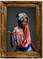 FullArt Kermesse D'Attente - Artistico Foulard Unisex Firmato - 140X140cm, Multiplo d’arte da indossare, limited edition
