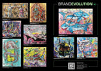 FullArt Kermesse D'Attente - Artistico Foulard Unisex Firmato - 140X140cm, Multiplo d’arte da indossare, limited edition