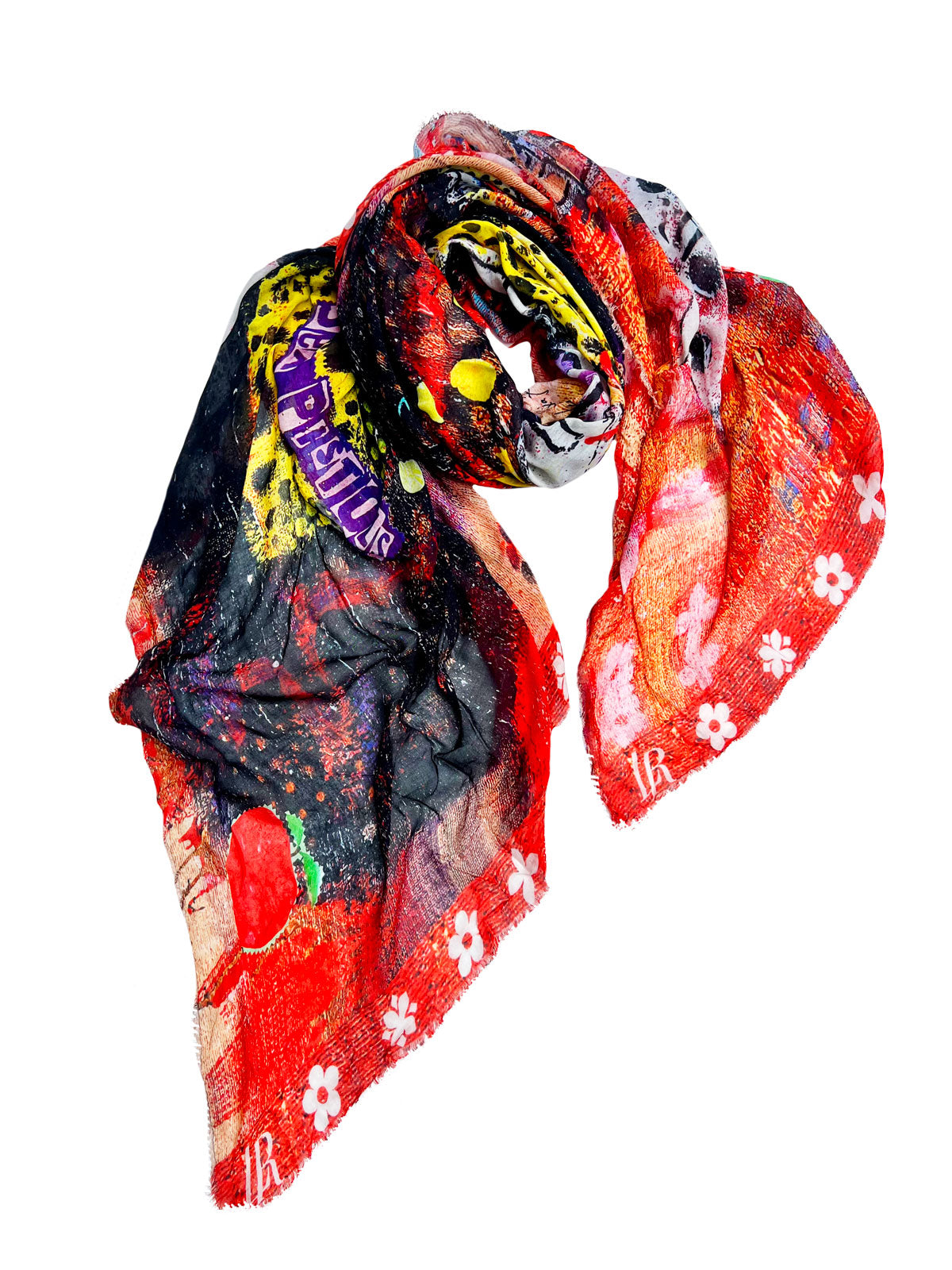 Fullart Kusama World - Artistico Foulard Unisex Firmato - 140X140cm, art-to-wear, limited edition