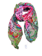 FullArt LUSSURIA - Artistico  Foulard Unisex Firmato - 140X200cm, Multiplo d’arte da indossare, limited edition