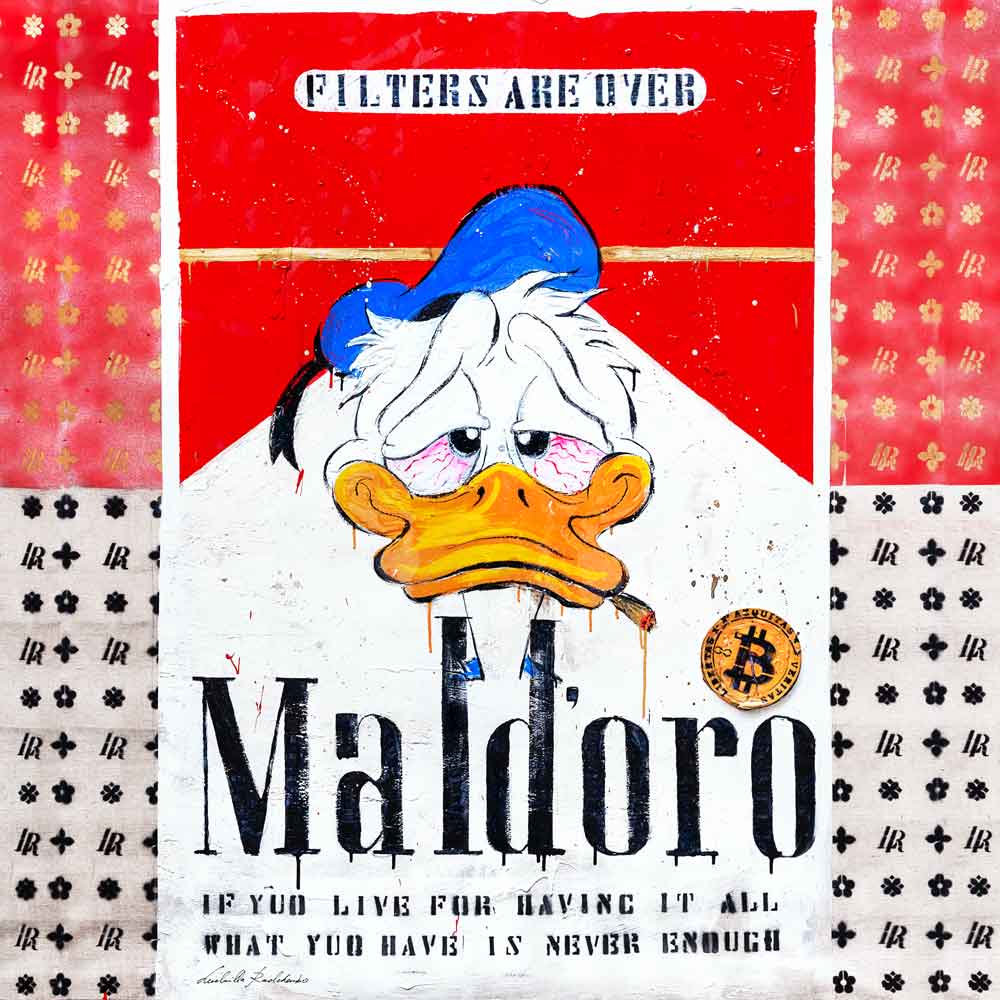 Fullart Maldoro - Artistico Foulard Unisex Firmato - 140X200cm, art-to-wear, limited edition