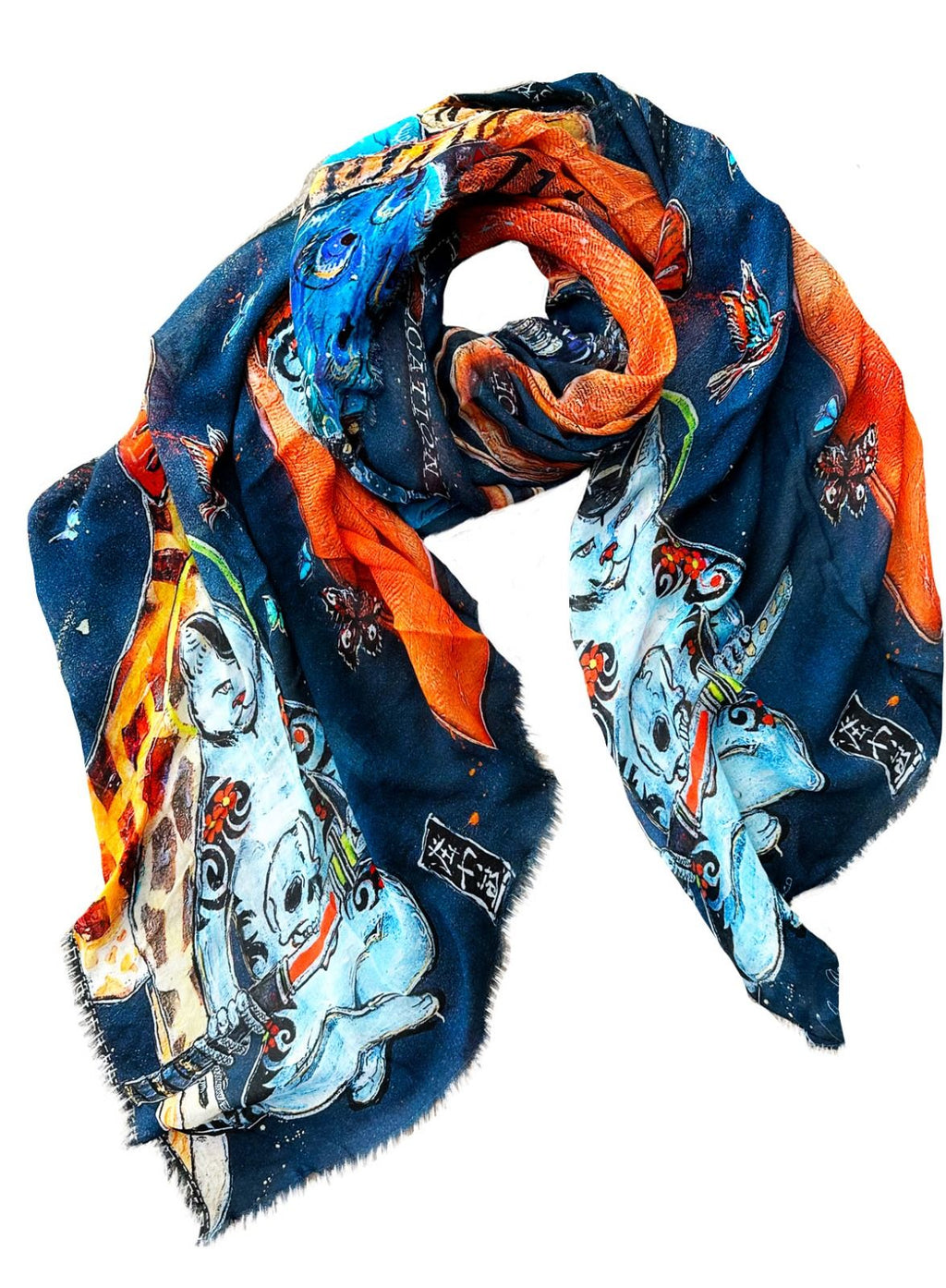 Fullart Merdes D'Artiste Fullart - Artistico Foulard Unisex Firmato - 140X200cm, art-to-wear, limited edition