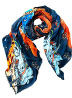 Fullart Merdes D'Artiste Fullart - Artistico Foulard Unisex Firmato - 140X200cm, art-to-wear, limited edition