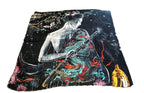 Fullart Night Samurai - Artistico Foulard Unisex Firmato -140X140cm, Art to wear, limited edition
