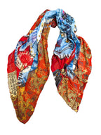 FullArt ORGOGLIO - Artistico  Foulard Unisex Firmato - 140X200cm, Multiplo d’arte da indossare, limited edition