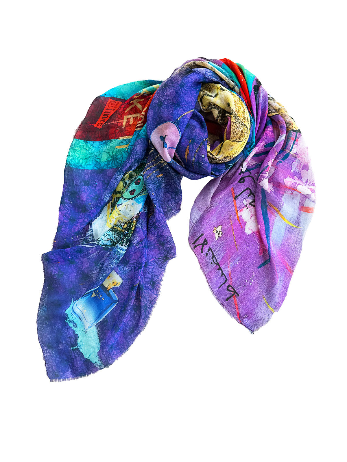 FullArt PERSEVERANCE DEAL -  Artistico  Foulard Unisex Firmato - 140X140cm, Art to wear, limited edition