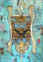 FullArt PIGRIZIA - Artistico  Foulard Unisex Firmato - 140X200cm, Multiplo d’arte da indossare, limited edition