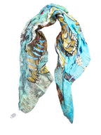 FullArt PIGRIZIA - Artistico  Foulard Unisex Firmato - 140X200cm, Multiplo d’arte da indossare, limited edition