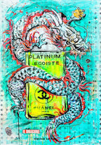 Fullart Platinum Egoiste  -  Artistico  Foulard Unisex Firmato - 140X200cm, art-to-wear, limited edition