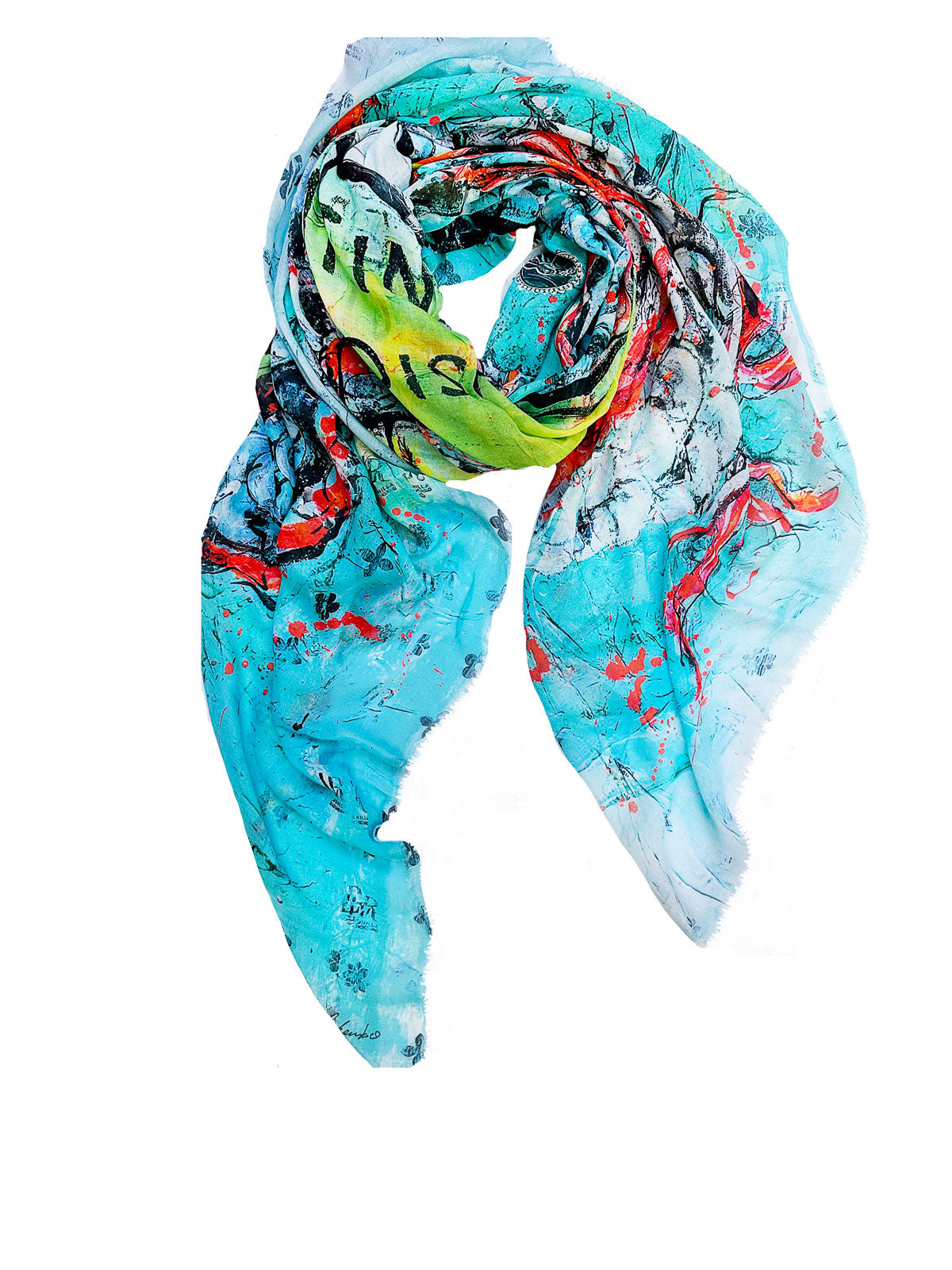 Fullart Platinum Egoiste  -  Artistico  Foulard Unisex Firmato - 140X200cm, art-to-wear, limited edition