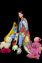 Fullart Pop Bears - Artistico Foulard Unisex Firmato - 140X140cm art-to-wear, limited edition
