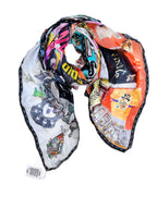 Fullart Pop Fan - Artistico Foulard Unisex Firmato - 140X140cm, art-to-wear, limited edition