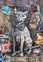 Fullart Stregatto - Artistico Foulard Unisex Firmato - 140X200cm, art-to-wear, limited edition