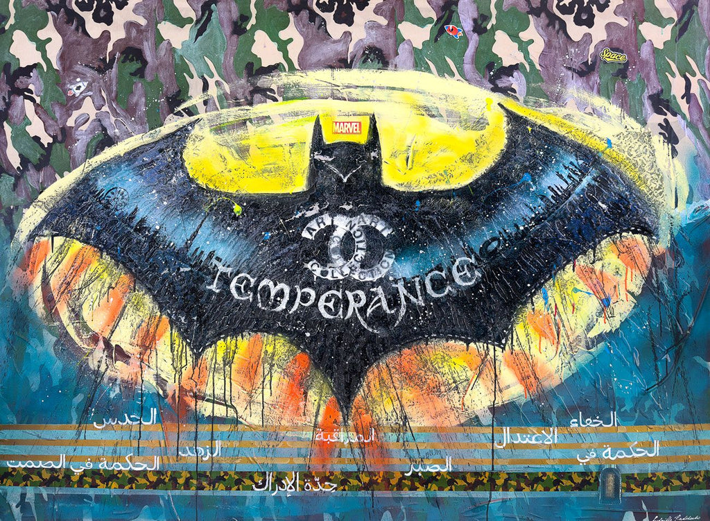 FullArt TEMPERANCE BET - Artistico  Foulard Unisex Firmato - 140X200cm, Multiplo d’arte da indossare, limited edition