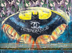 FullArt TEMPERANCE BET - Artistico  Foulard Unisex Firmato - 140X200cm, Multiplo d’arte da indossare, limited edition