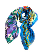FullArt TEMPERANCE BET - Artistico  Foulard Unisex Firmato - 140X200cm, Multiplo d’arte da indossare, limited edition