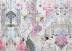 Fullart White Luxury - Artistico Foulard Unisex Firmato - 140X200cm, Multiplo d’arte da indossare, limited edition