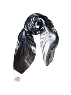 FullArt White Power -  Artistico  Foulard Unisex Firmato - 140X140cm, Art to wear, limited edition