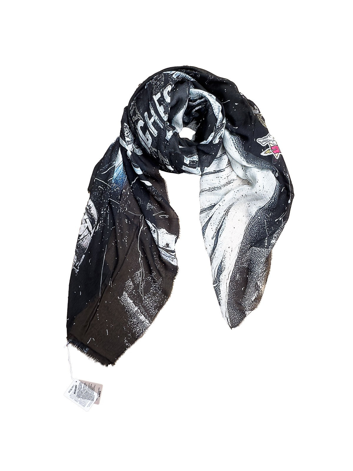FullArt White Power -  Artistico  Foulard Unisex Firmato - 140X140cm, Art to wear, limited edition