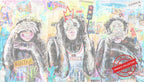Human Trio, Opera Darte 100X180 Cm, 2017