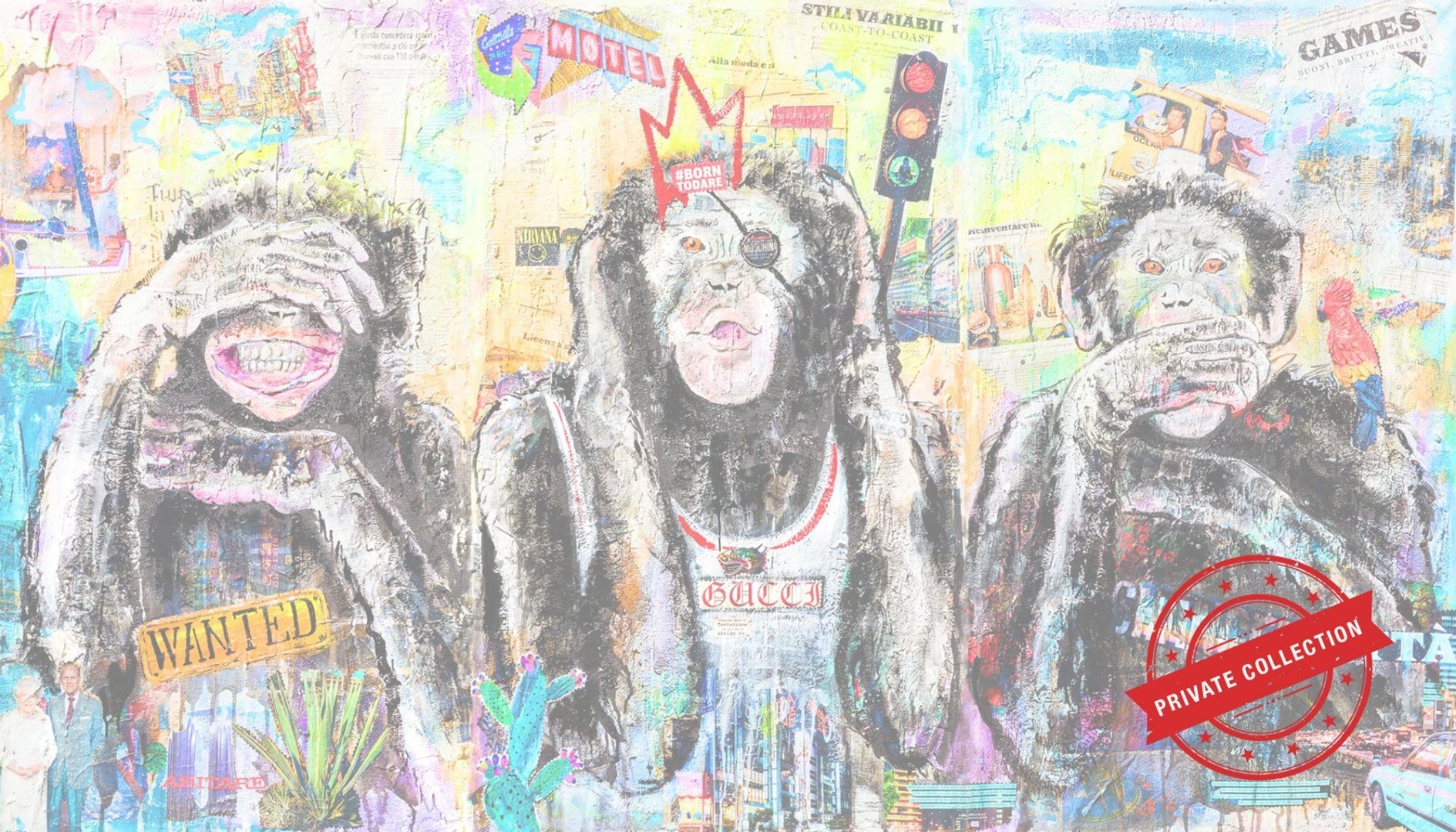 Human Trio, Opera Darte 100X180 Cm, 2017