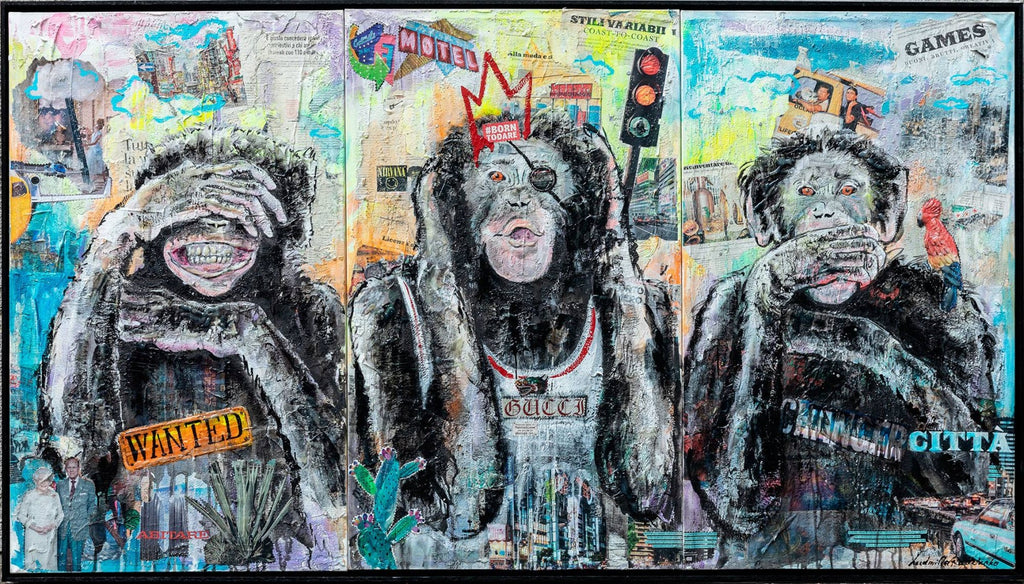 Human Trio, Opera Darte 100X180 Cm, 2017
