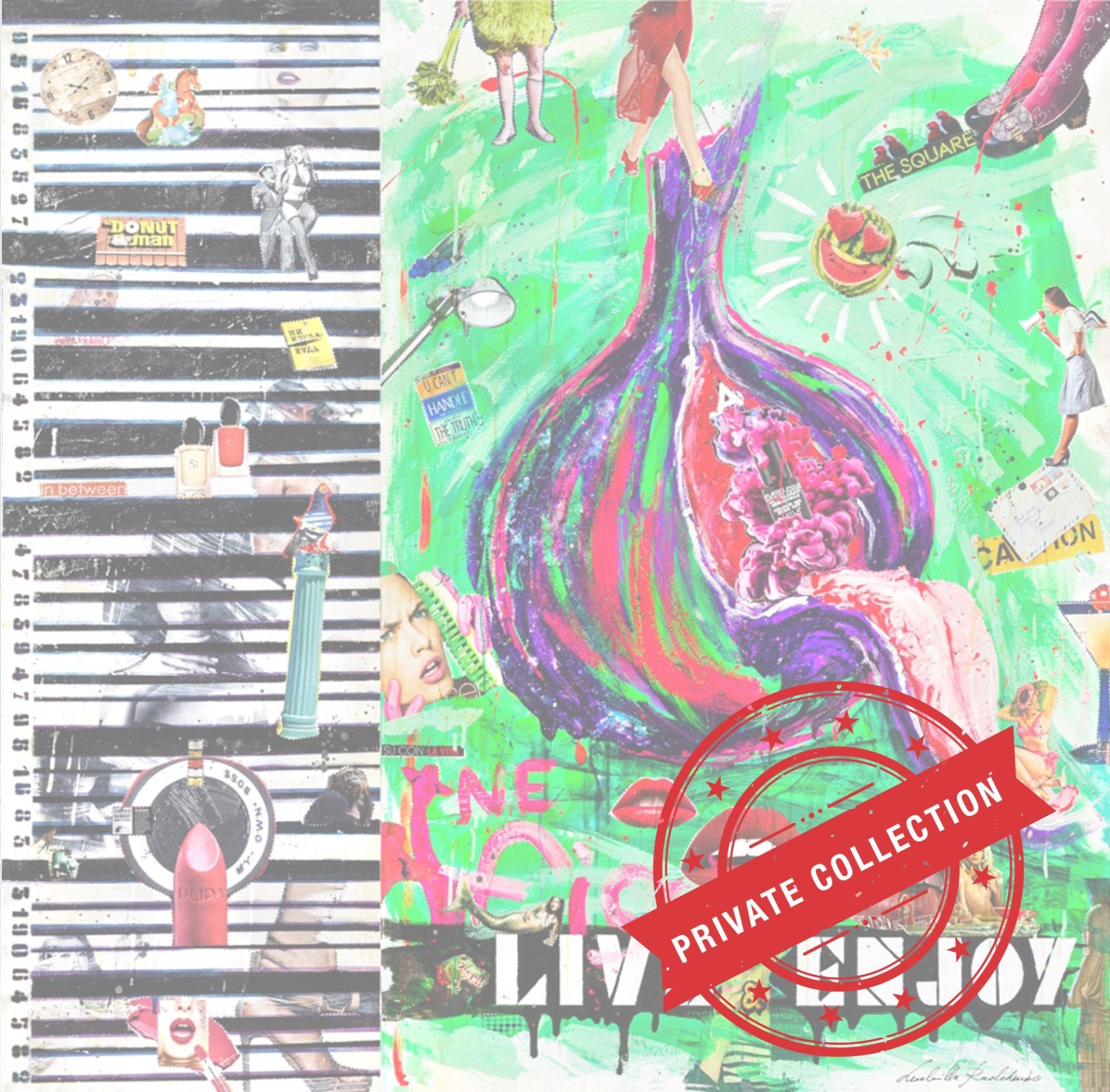 Live Enjoy, Artwork 150X150Cm, Anno 2019