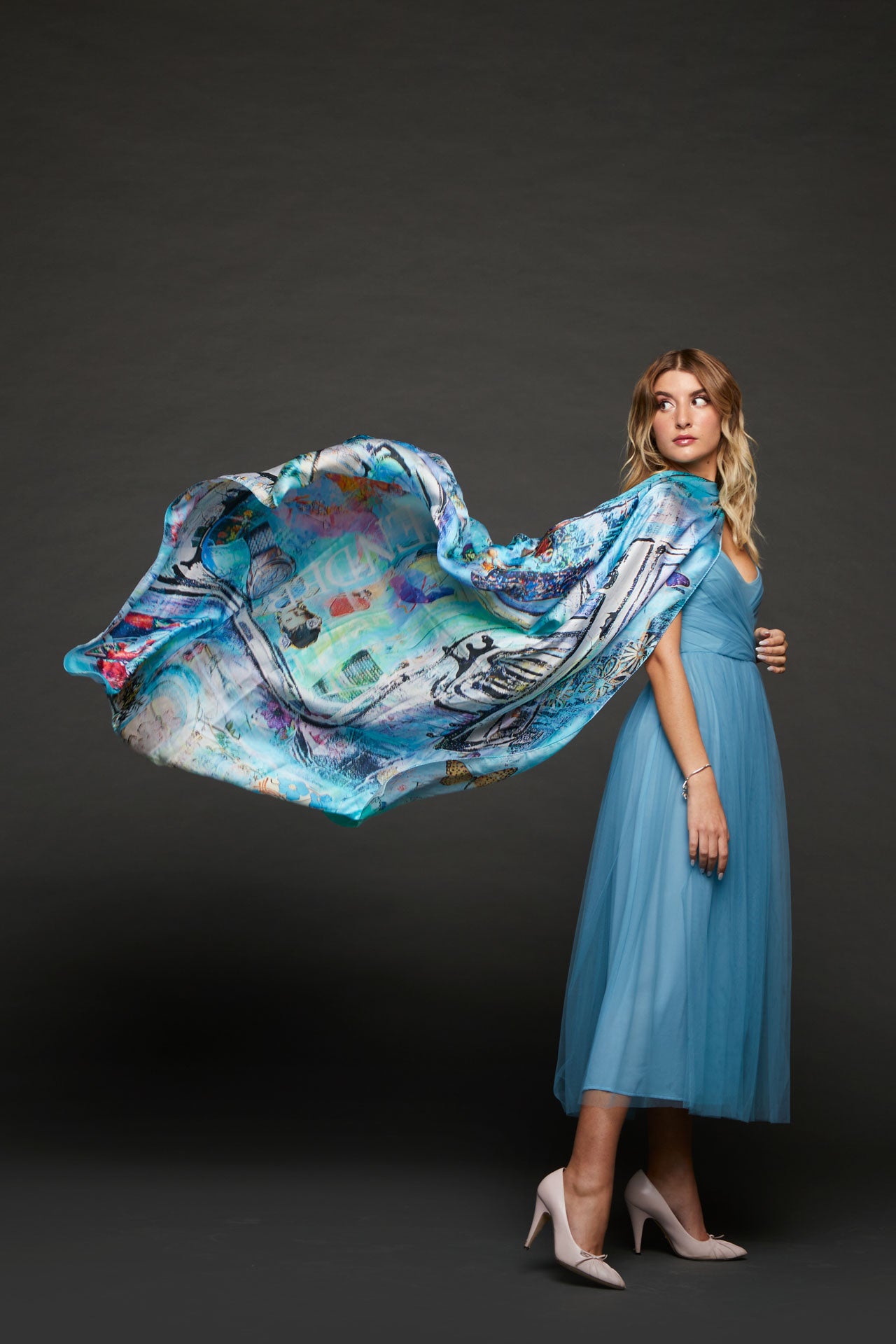 Luxury FullArt In Seta 100% DEFENDER - Artistico Foulard Unisex Firmato - 140X140cm, art-to-wear, limited edition.