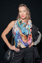 Luxury FullArt In Seta 100% VIRTUOSO - Artistico Foulard Unisex Firmato - 140X140cm, art-to-wear, limited edition.