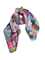Luxury FullArt In Seta EXECUTIVE - Artistico Foulard Unisex Firmato - 140X140cm, art-to-wear, limited edition