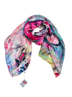 Luxury FullArt In Seta EXECUTIVE - Artistico Foulard Unisex Firmato - 140X140cm, art-to-wear, limited edition