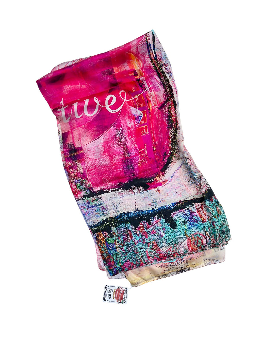 Luxury FullArt In Seta EXECUTIVE - Artistico Foulard Unisex Firmato - 140X140cm, art-to-wear, limited edition