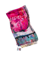 Luxury FullArt In Seta EXECUTIVE - Artistico Foulard Unisex Firmato - 140X140cm, art-to-wear, limited edition