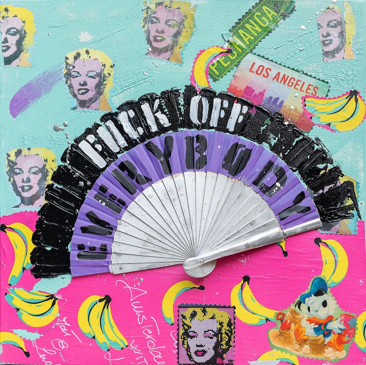 Mini Pop Fan Fuck Off Everybody 40X40Cm