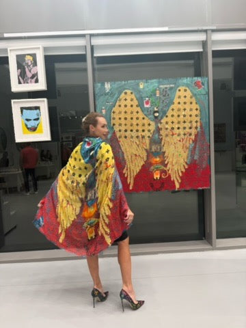 PERCORSO DI UMILTà , Art Work 140X140 cm,  Art Series THE WINGS of POWER 2025, Dubai
